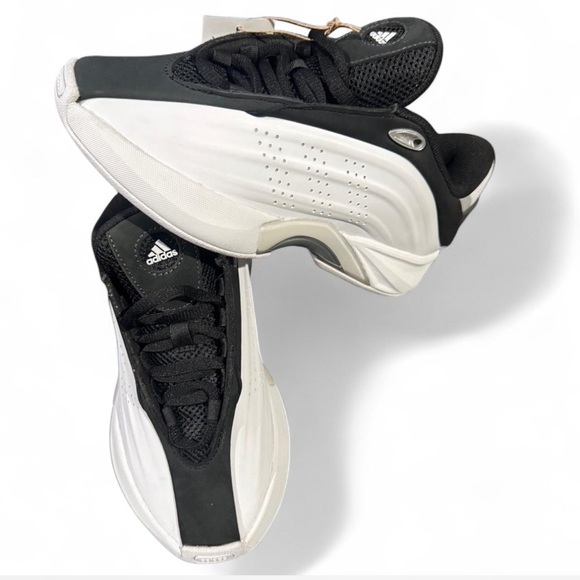 Adidas Black and White Athletic Sneakers - Picture 6 of 14